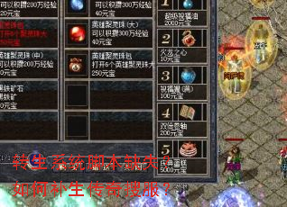 转生系统脚本缺失?如何补生传奇搜服? 转生系统脚本缺失?如何补生传奇搜服?