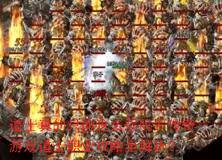 道士真的只能这么弱吗?传奇游戏道士职业攻略全解析? 道士真的只能这么弱吗?传奇游戏道士职业攻略全解析?