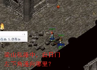 梁山私服中,白日门左下角通向哪里? 梁山私服中,白日门左下角通向哪里?