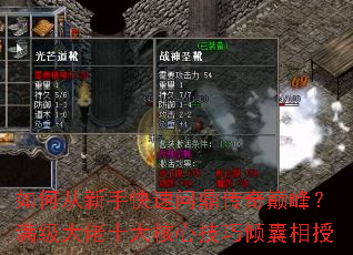 如何从新手快速问鼎传奇巅峰?满级大佬十大核心技巧倾囊相授 如何从新手快速问鼎传奇巅峰?满级大佬十大核心技巧倾囊相授