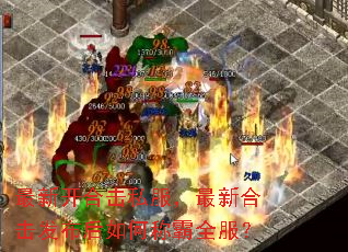 最新开合击私服,最新合击发布后如何称霸全服? 最新开合击私服,最新合击发布后如何称霸全服?