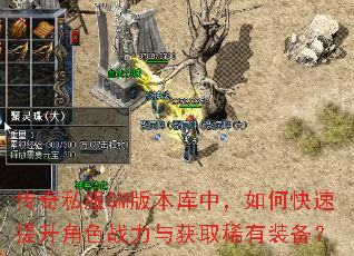 传奇私服GM版本库中,如何快速提升角色战力与获取稀有装备? 传奇私服GM版本库中,如何快速提升角色战力与获取稀有装备?
