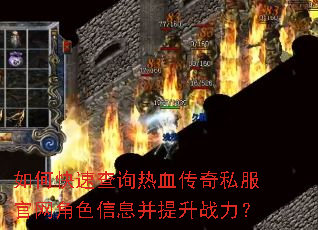 如何快速查询热血传奇私服官网角色信息并提升战力? 如何快速查询热血传奇私服官网角色信息并提升战力?