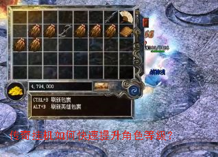 传奇挂机如何快速提升角色等级? 传奇挂机如何快速提升角色等级?