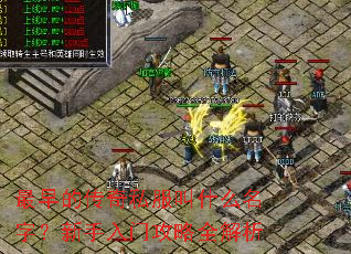 最早的传奇私服叫什么名字?新手入门攻略全解析 最早的传奇私服叫什么名字?新手入门攻略全解析