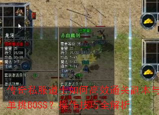 传奇私服道士如何高效通关副本与单挑BOSS?操作技巧全解析 传奇私服道士如何高效通关副本与单挑BOSS?操作技巧全解析