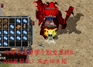 ����˽�����ĸ�ְҵ����BOSS�����ɣ������֧��
