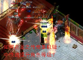 如何在龙之传奇单机版中快速提升角色等级? 如何在龙之传奇单机版中快速提升角色等级?