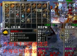 传奇新手如何快速提升等级与获取装备? 传奇新手如何快速提升等级与获取装备?
