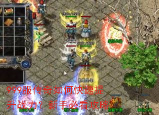 999服传奇如何快速提升战力?新手必看攻略 999服传奇如何快速提升战力?新手必看攻略